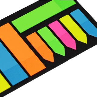 Zakładki indeksujące mix wzorów fluo 10x20k STARPAK 561878