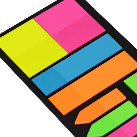 Zakładki indeksujące mix wzorów fluo 10x20k STARPAK 561878