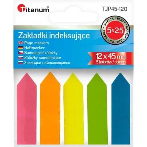 Zakładki indeksujące strzałki papierowe TITANUM