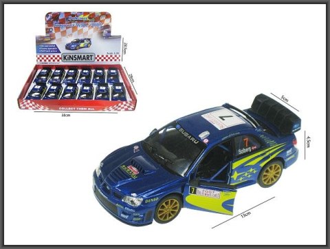 Auto metalowe Subaru Impreza 12cm HIPO KT5328