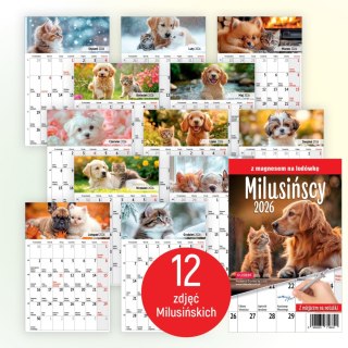 KALENDARZ 138X205 Z MAGNESEM MILUSINSCY OP FOL