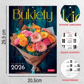 KALENDARZ 6 PLANSZ A4 BUKIETY OP