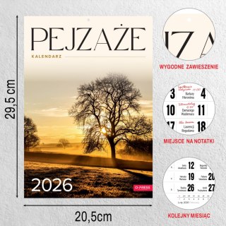 KALENDARZ 6 PLANSZ A4 PEJZAZE OP