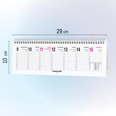 KALENDARZ BIURK STOJACY 29X15 OP FOL A 10