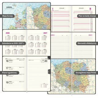 KALENDARZ KSIAZ A5 OPR TW DZIENNY 2-LETNI OP