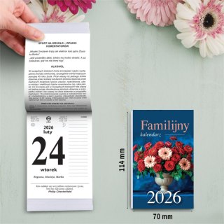 KALENDARZ ZDZIERAK 88X130 FAMILIJNY OP