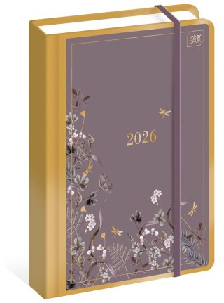 Kalendarz książkowy A5 oprawa twarda dzienny Metallic Satin Interdruk