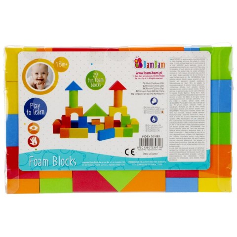 Klocki Pianka 29 elementów BAM BAM 301693