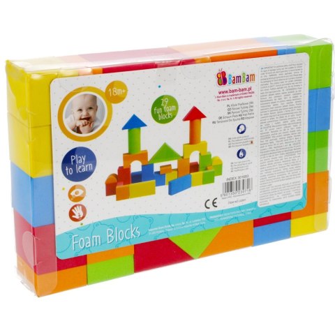 Klocki Pianka 29 elementów BAM BAM 301693