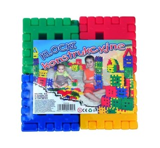 Klocki konstrukcyjne wafle 24 elementy CZAKO 025005