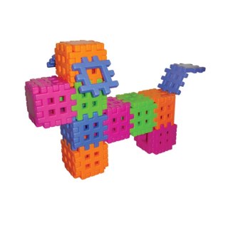 Klocki konstrukcyjne wafle 24 elementy Wikusie CZAKO 025975