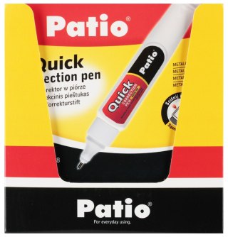 Korektor w piórze 7ml metalowy display A 24 PATIO 87961PTR