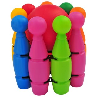 Kręgle 9 szt. akcesoria mix w koszu PLASTIK POLSKA 025388