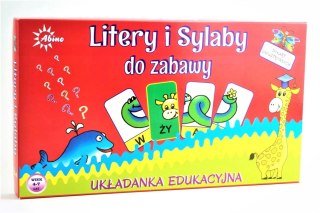 LITERY I SYLABY układanka edukacyjna od ABINO