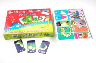 LITERY I SYLABY układanka edukacyjna od ABINO