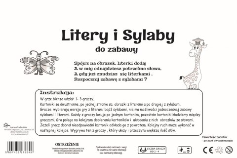 LITERY I SYLABY układanka edukacyjna od ABINO