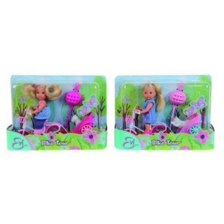 Lalka 12 cm Evi na rowerze SIMBA 105730873