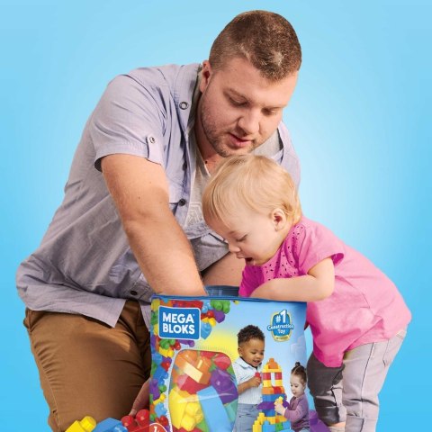 Mega Bloks Klasyczna niebieska - torba 80 klocków