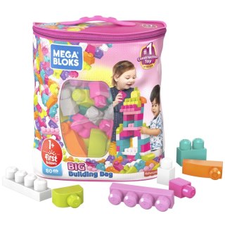 Mega Bloks Różowa - torba 80 klocków