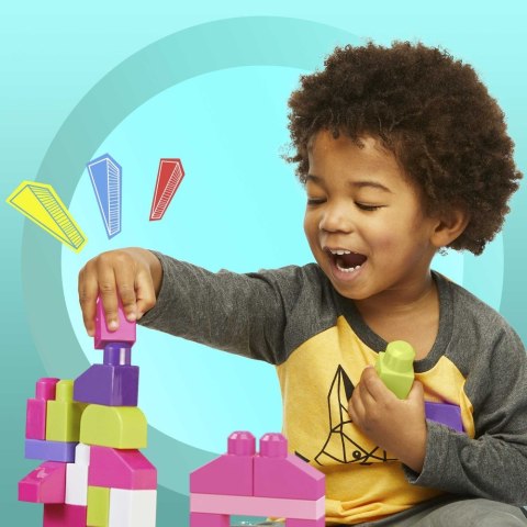 Mega Bloks Różowa - torba 80 klocków