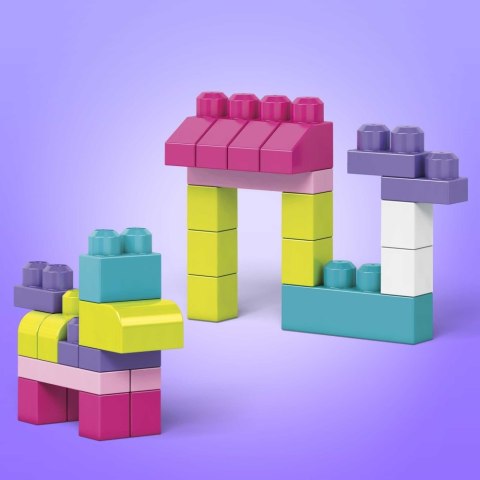 Mega Bloks Różowa - torba 80 klocków
