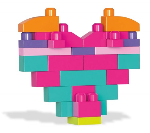 Mega Bloks Różowa - torba 80 klocków