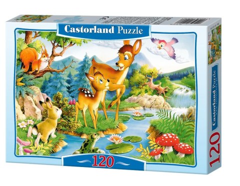 Puzzle 120 elementów Little deers CASTORLAND B-12725
