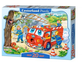 Puzzle 20 Maxi podłogowe, konturowe Fire Brigade CASTORLAND C-02146