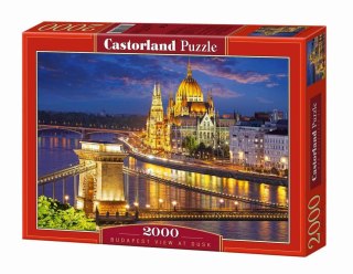Puzzle 2000 elementów Budapest view at dusk CASTORLAND C-200405