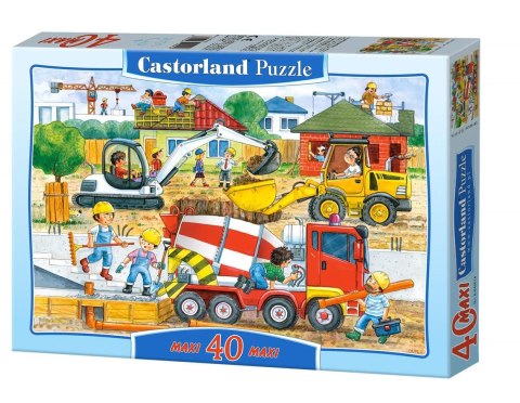 Puzzle 40 Maxi podłogowe Construction Site CASTORLAND B-040018