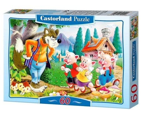 Puzzle 60 elementów Three Little Pigs CASTORLAND B-06519