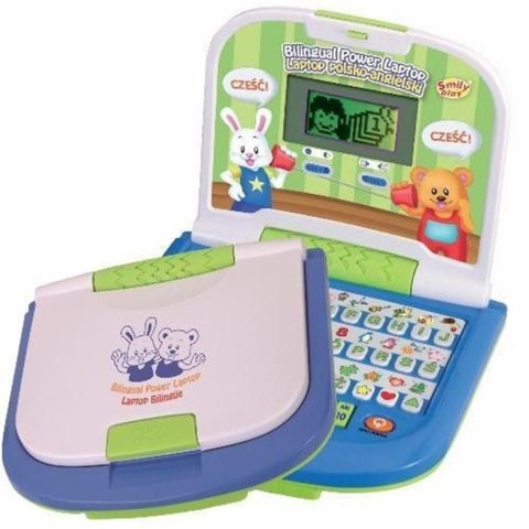 Zabawka edukacyjna Laptop dwujęzyczny SMILY PLAY 8030