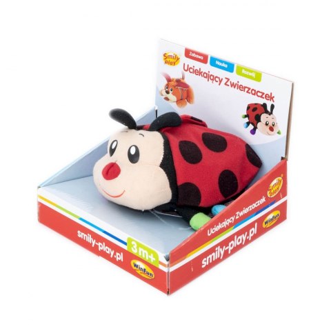 Zabawka materiałowa Uciekająca Biedronka SMILY PLAY 0210