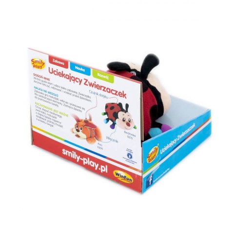 Zabawka materiałowa Uciekająca Biedronka SMILY PLAY 0210