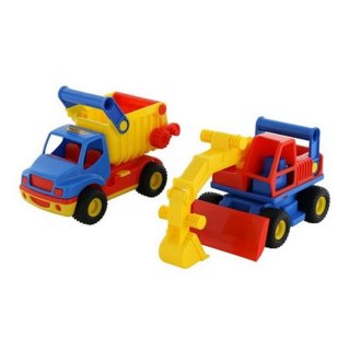 Auto konstrukcyjne wywrotka koparka Wader POLESIE 0452