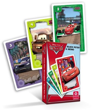 Karty do gry Piotruś Cars Czarny Piotruś i Memo p20PUD CARTAMUNDI 1289001125