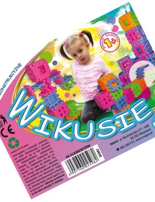 Klocki konstrukcyjne wafle 48 elementów Wikusie CZAKO 025982