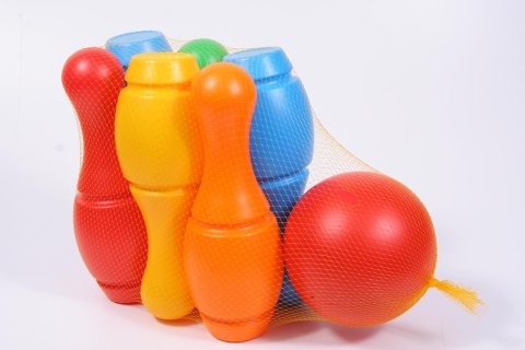 Kręgle 6 szt. akcesoria Gigant 6 PLASTIK POLSKA 025043
