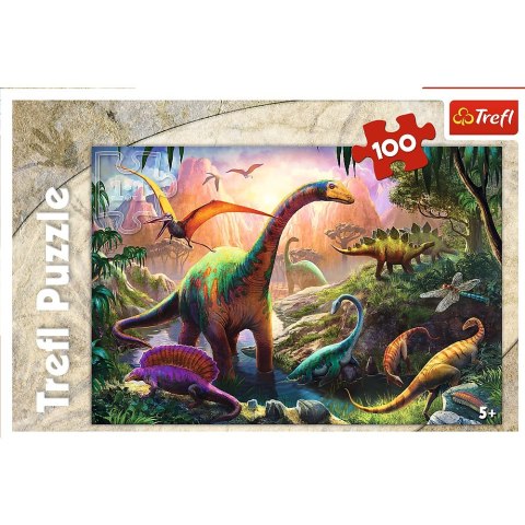 Puzzle 100 elementów Świat Dinozaurów TREFL 16277 TR