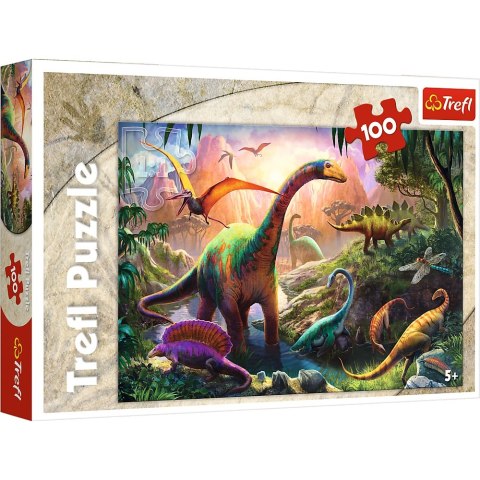 Puzzle 100 elementów Świat Dinozaurów TREFL 16277 TR