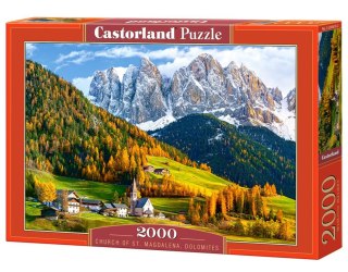 Puzzle 2000 elementów Church of St.Magdalena,Dolomites CASTORLAND C-200610