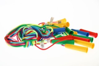 Skaknka sznurowana z plastikowymi rączkami mix PASMANTEX 5105