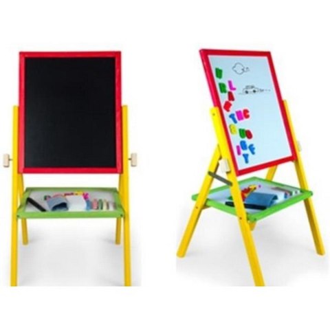 Tablica stojąca magnetyczno-kredowa akcesoria 90cm kolorowa 3TOYSM OPC