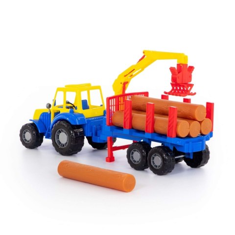 Traktor plastikowy z przyczepą 59cm POLESIE 35370