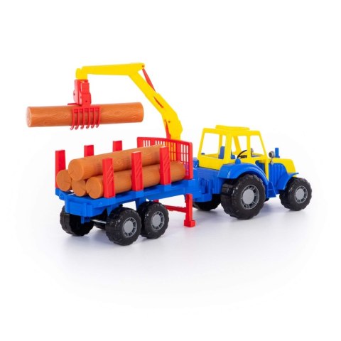 Traktor plastikowy z przyczepą 59cm POLESIE 35370