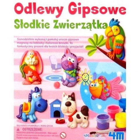 Zestaw kreatywny Odlewy gipsowe Zwierzaki RUSSELL 3539