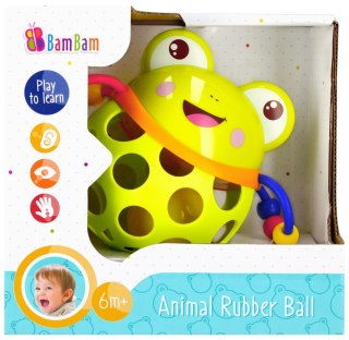 Gumowa kula z grzechotką Żaba BAM BAM 383721