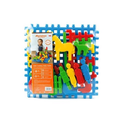 Klocki konstrukcyjne 31 elementów Mini Farma MARIOINEX 901182