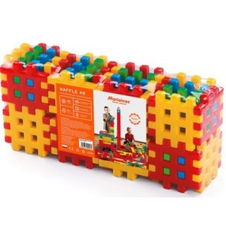 Klocki konstrukcyjne Waffle 48 elementów Kostka MARIOINEX 900260