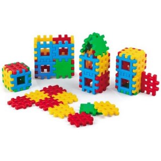 Klocki konstrukcyjne Waffle 48 elementów Kostka MARIOINEX 900260